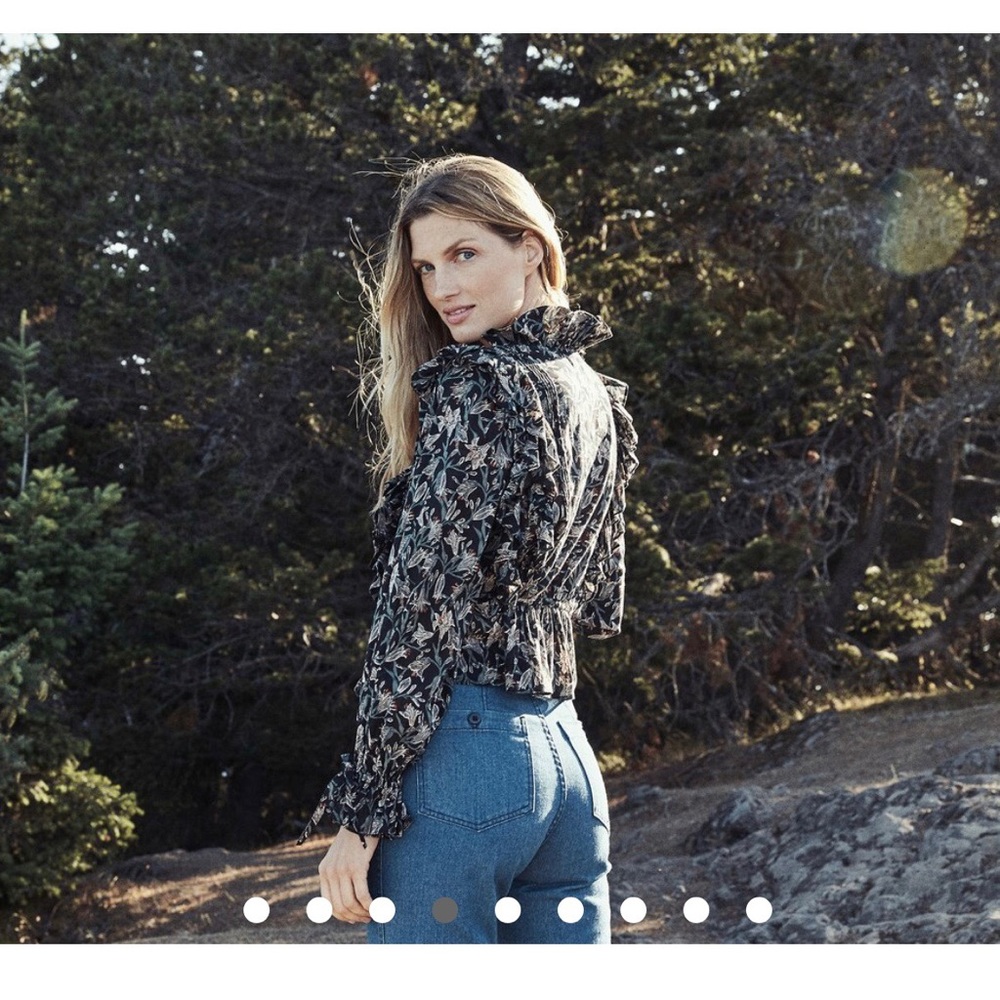 Dôen  Luca Top in Black Lilium Floral🖤